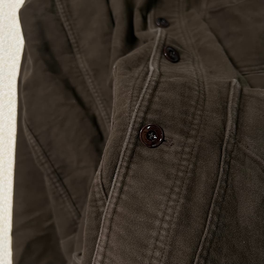 (1) 포터리 워크 자켓 브리티쉬 코튼 몰스킨 브라운 상품이미지5