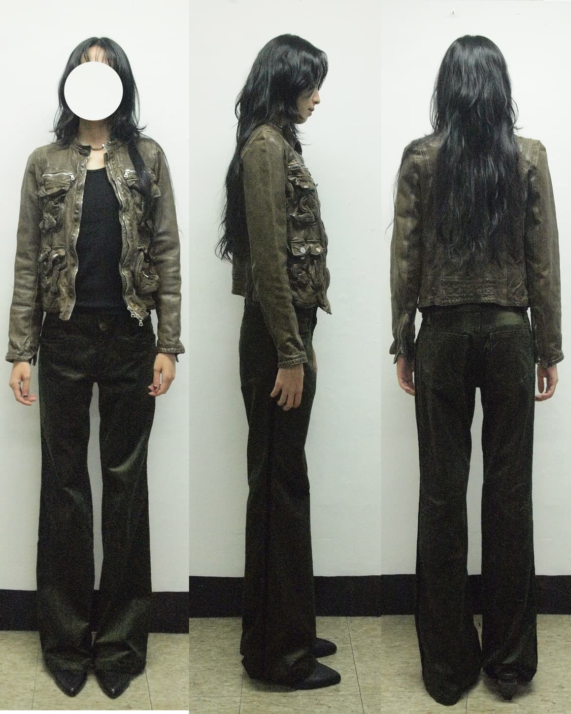 bajra 딥 카키 코듀로이 플레어 부츠컷 팬츠 상품이미지4