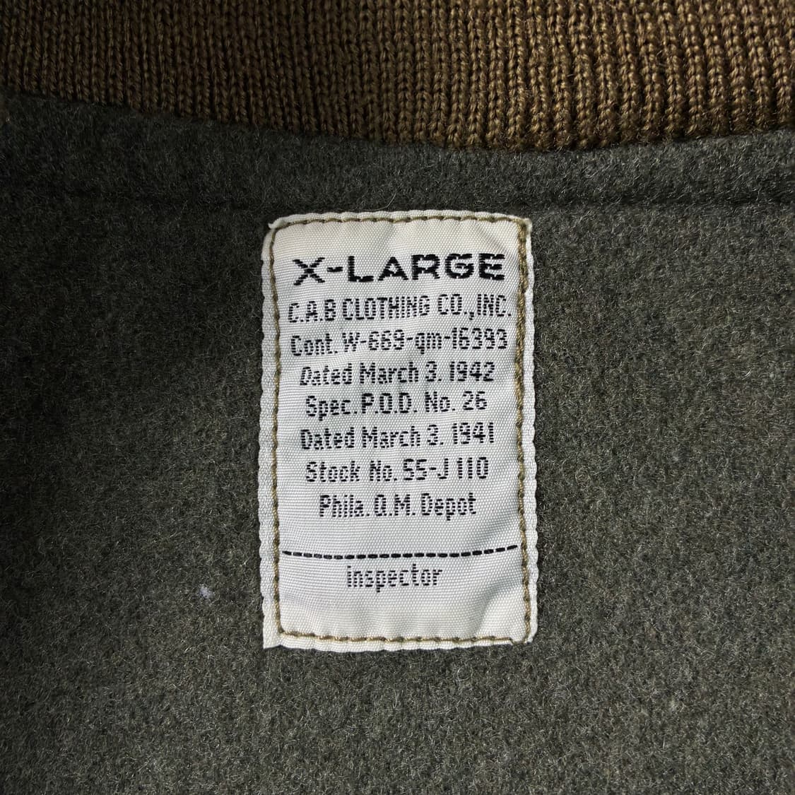 Cab clothing  캡클로딩 탱커 자켓  상품이미지5