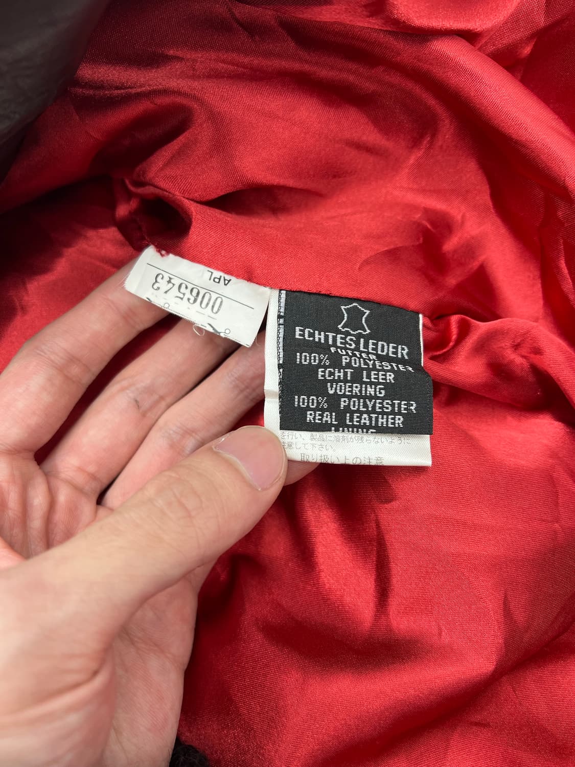 빈티지 우먼 롱 레더 자켓 상품이미지4