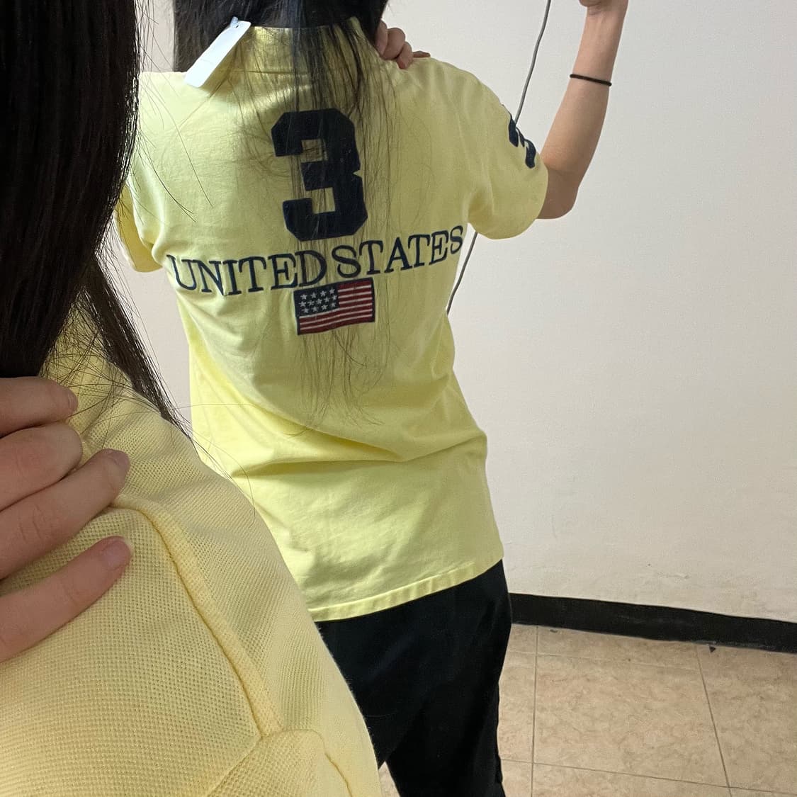 Polo yellow Big Pony USA polo shirt 상품이미지3