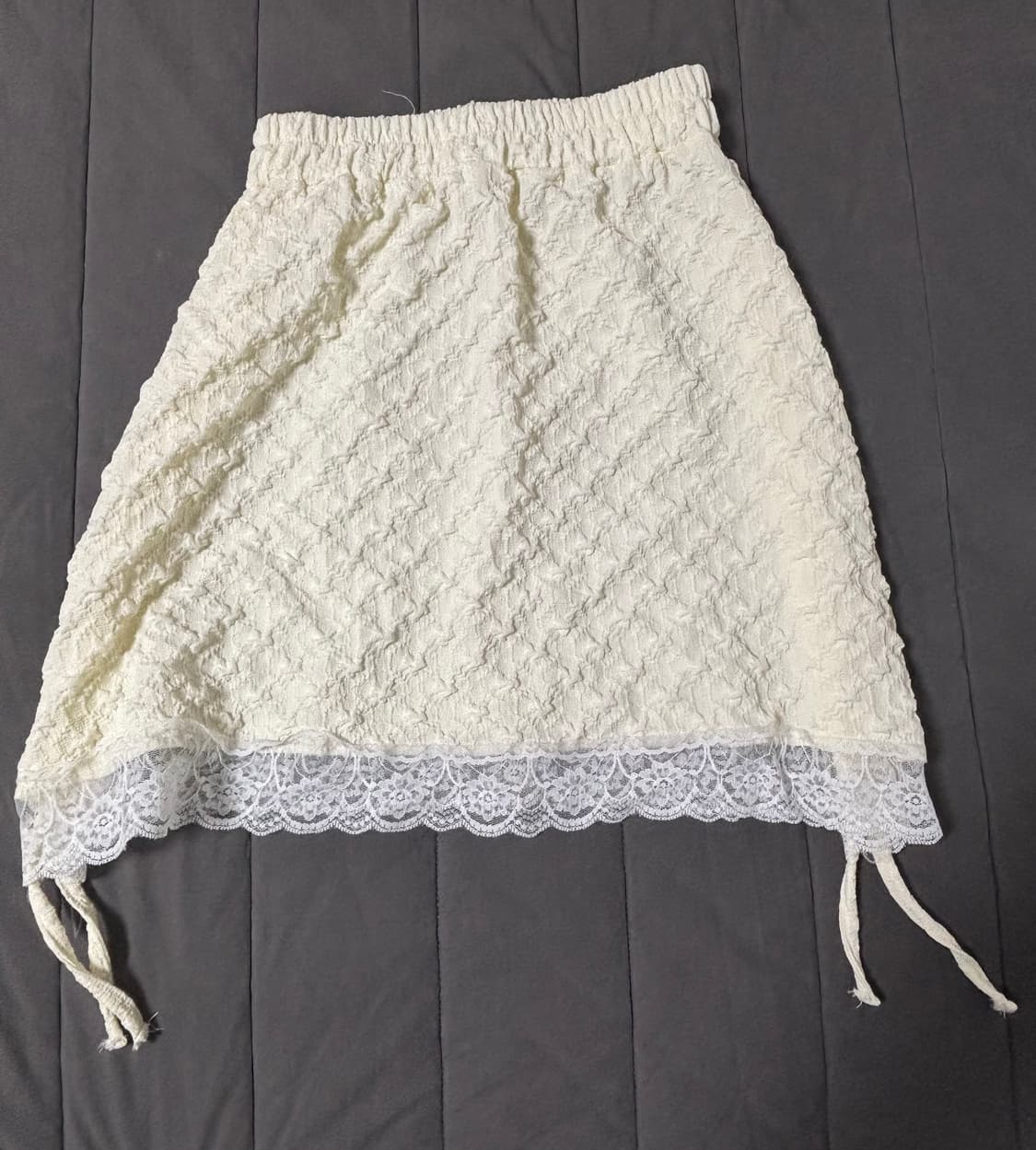 (여리여리 레이어드) 흰색 프릴 스커트 상품이미지1