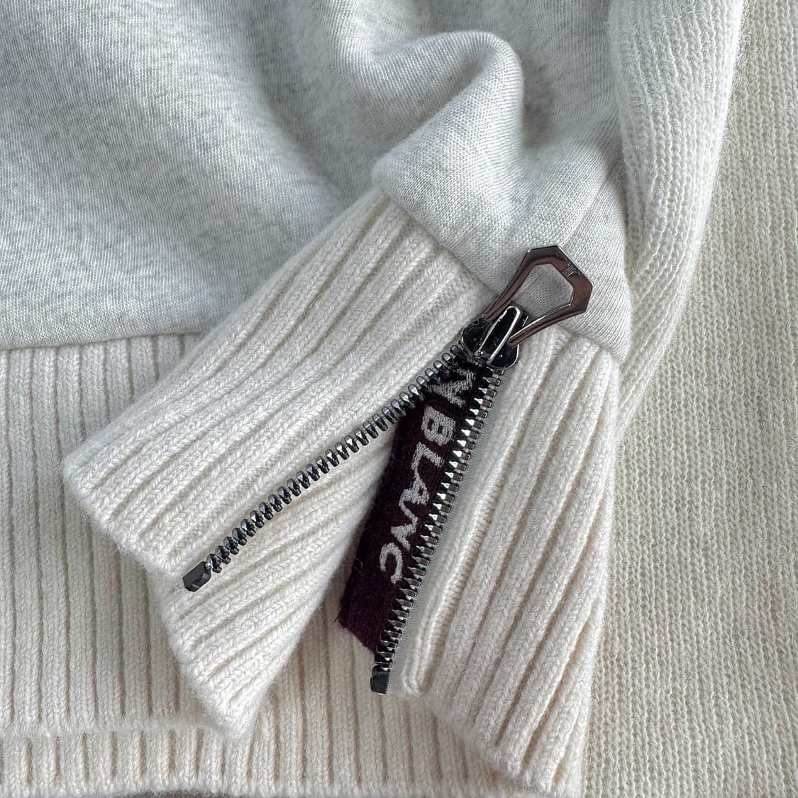 랑방 블랑 BLANC 골프웨어 로고 니트 상품이미지2