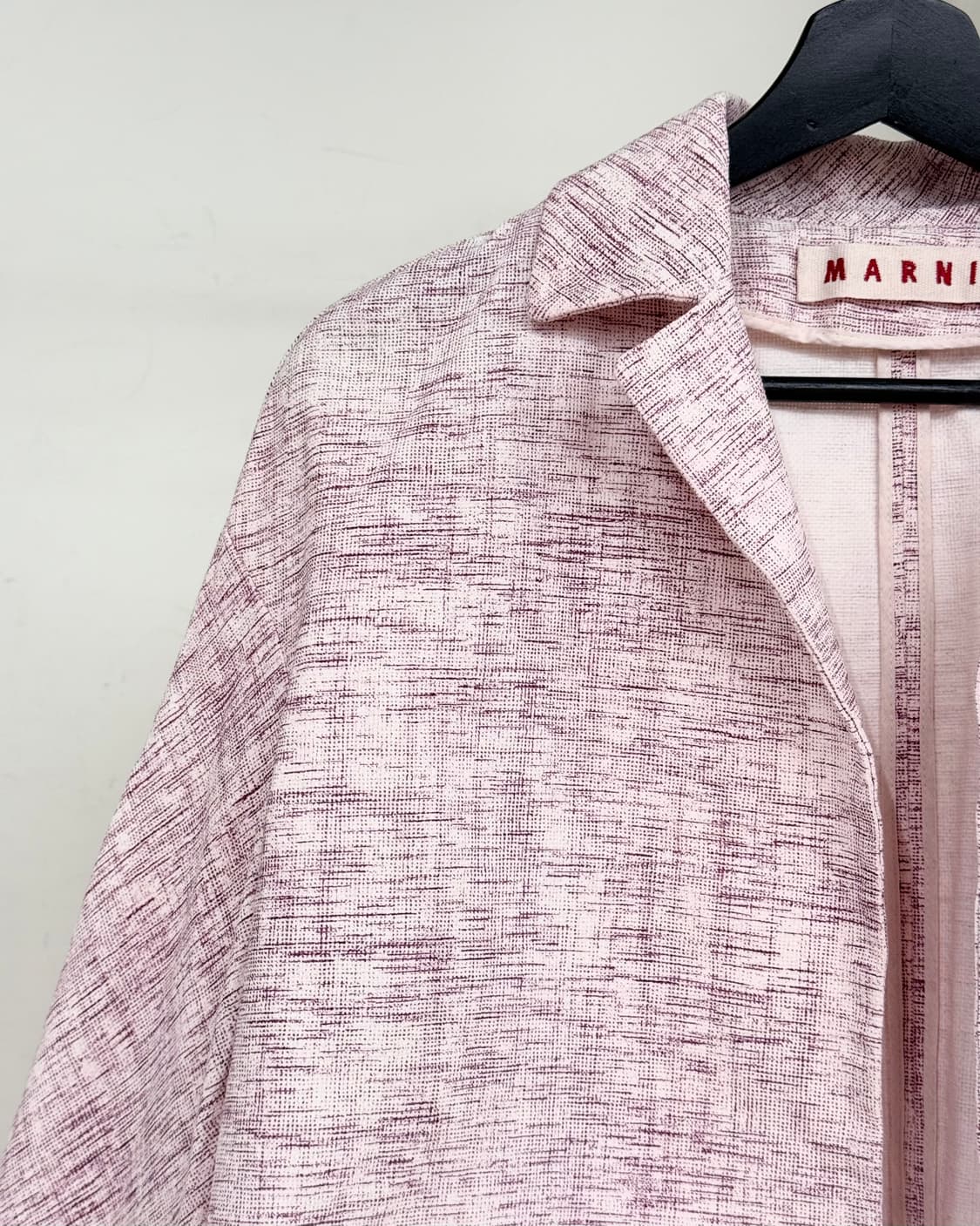 마르니 핑크 텍스처드 숕트 슬리브 자켓 상품이미지3