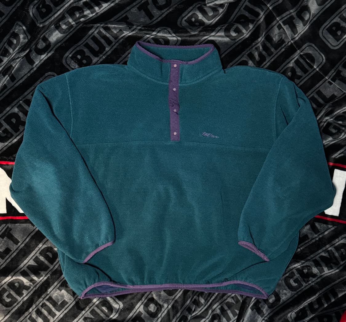 엘엘빈 스냅 티 플리스 풀오버 틸 퍼플 상품이미지1