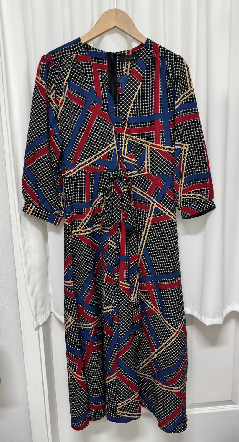 clizy 패턴 끈원피스 상품이미지3