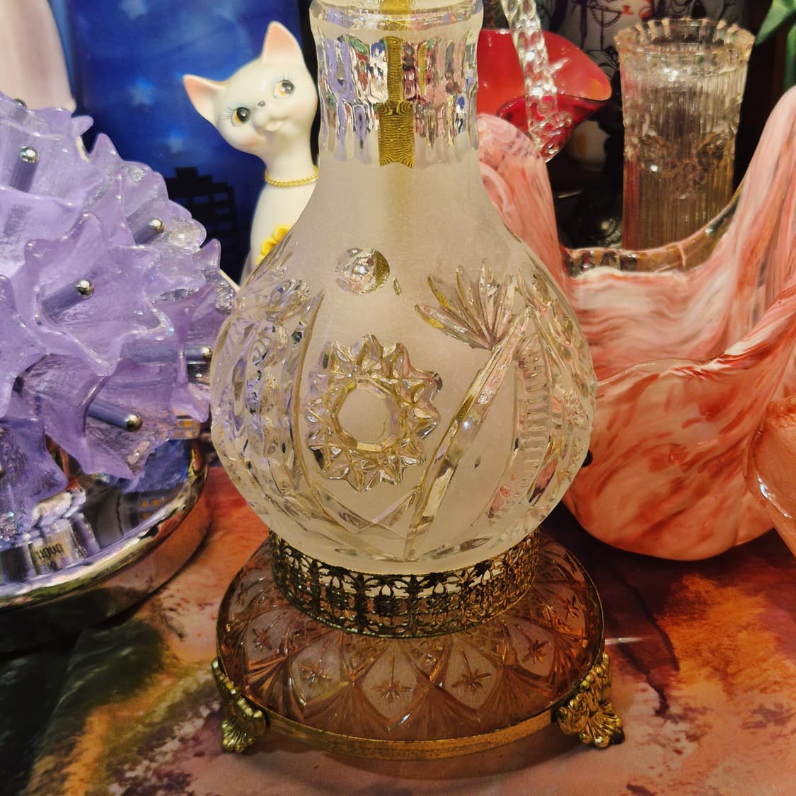 70s 체코 엔틱 샹들리에 대형 스탠드 조명 상품이미지9