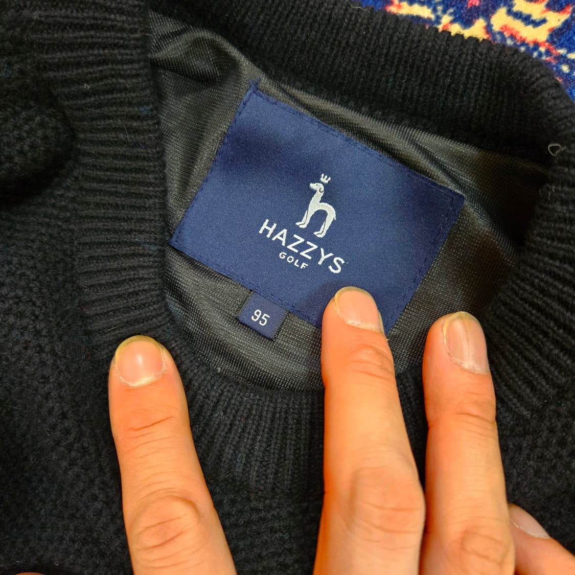 헤지스(HAZZYS) 스트라이프 방풍 니트 스웨터 M 상품이미지7