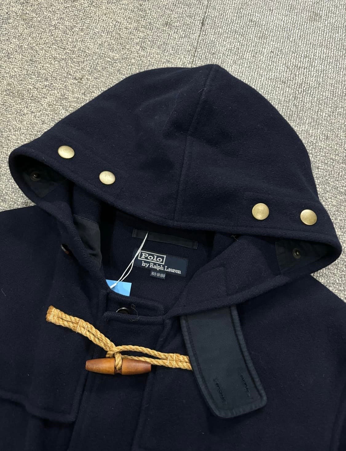 Polo Ralph Lauren 더플코트 네이비 떡볶이 후디 코트 상품이미지5