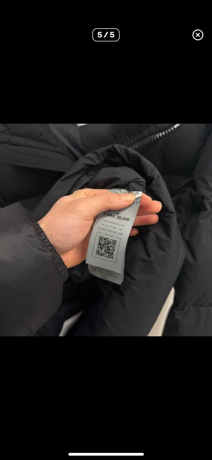 스톤아일랜드 크링클랩스 21fw 후드 패딩 M 상품이미지5