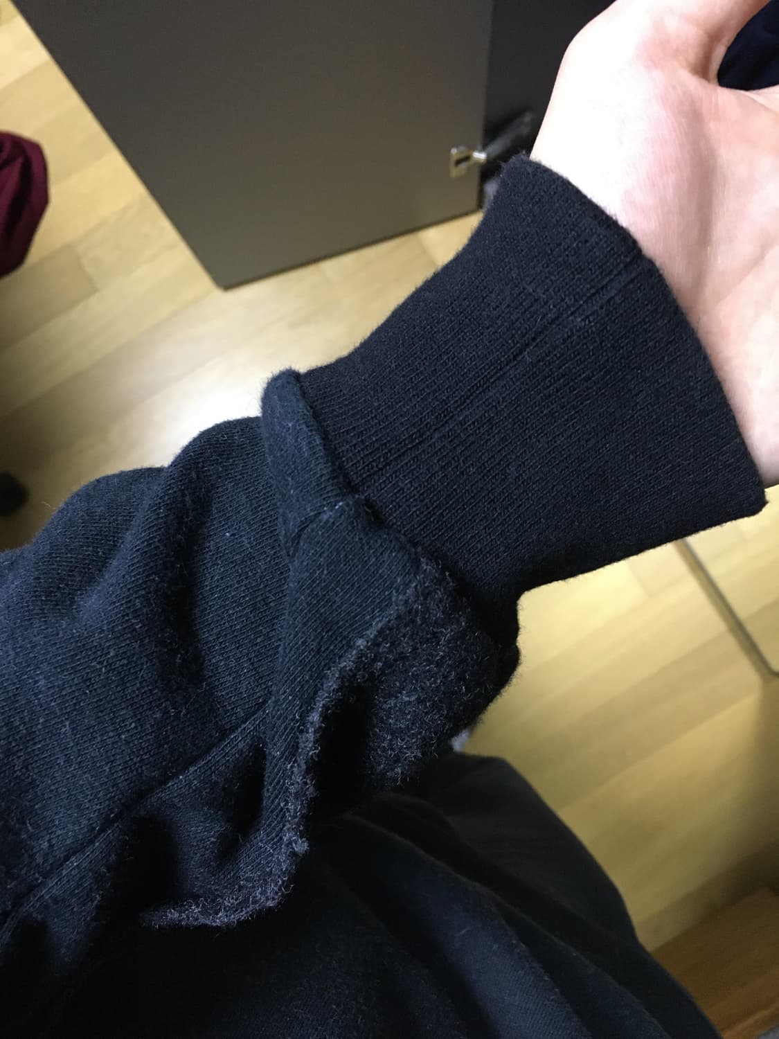 꼼데가르송 옴므 울 패치워크 크루넥 스웨터 상품이미지3