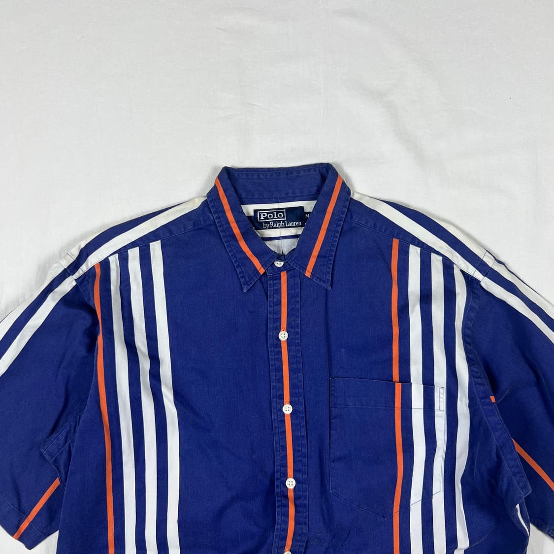 90’s 폴로랄프로렌 og cp-93 스트라이프 반팔셔츠 상품이미지2