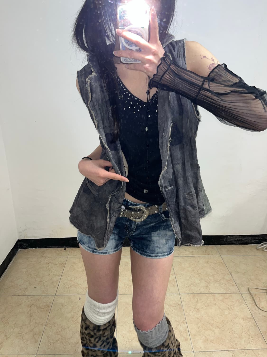 그런지 백 레이스업 그레이 베스트 상품이미지7