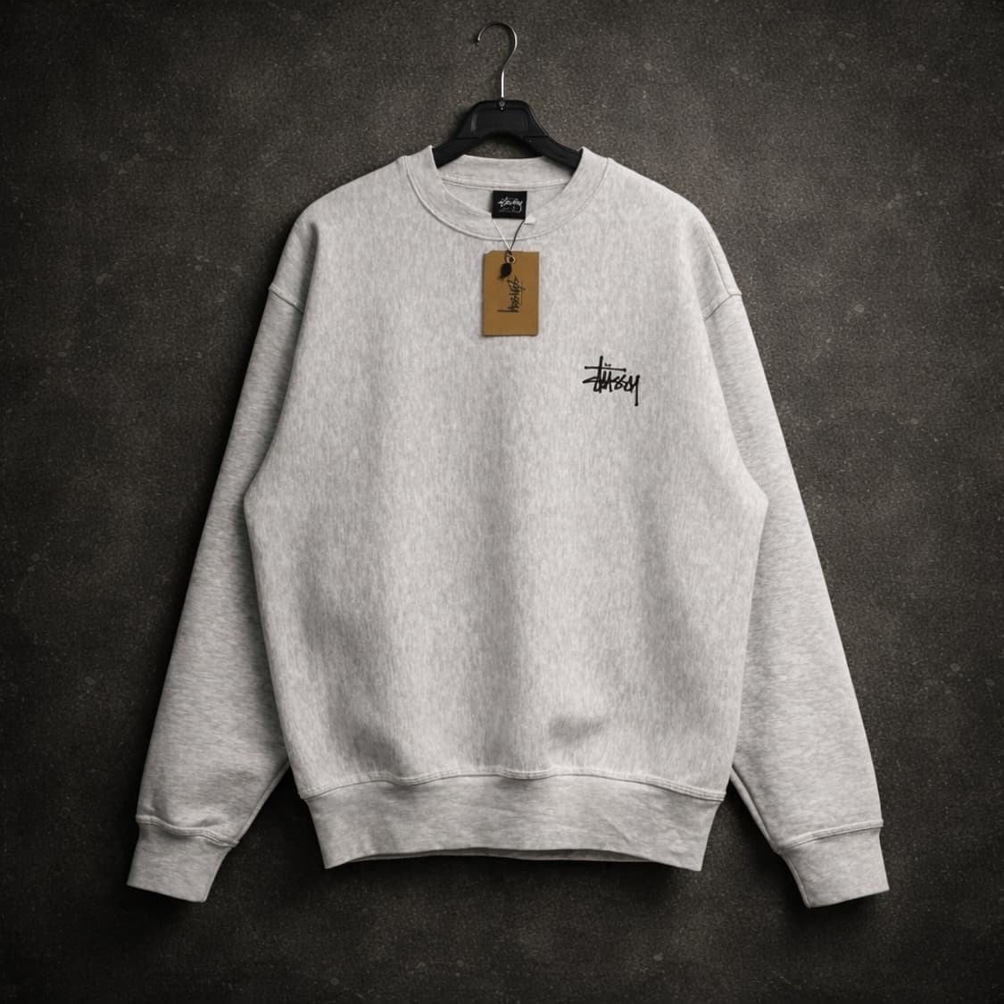 Stussy Essential Ash Crewneck Sweatshirt 상품이미지1