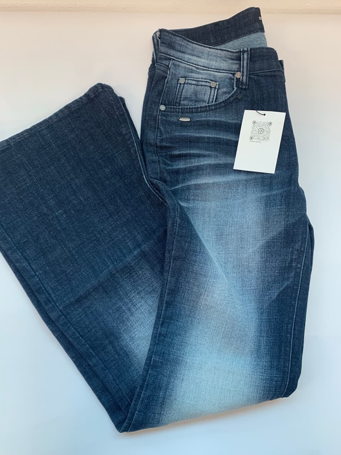 NIGHT WASHING DENIM PANTS DEEP BLUE 상품이미지5