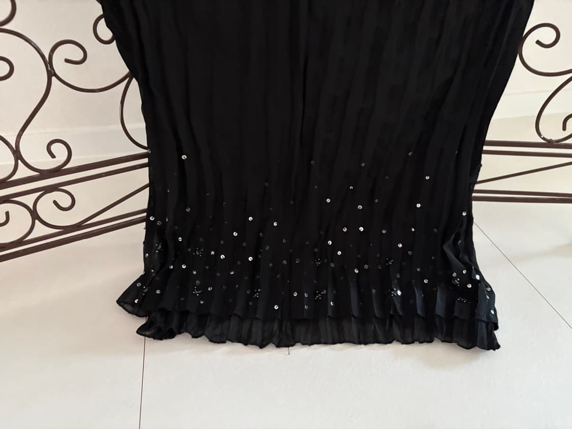 sequin pleated sleeveless top 상품이미지2