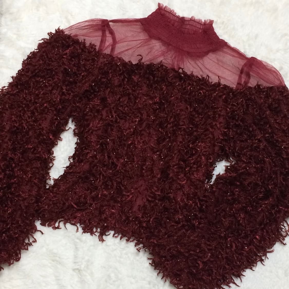 세실맥비 시스루 퍼 니트 오네갸루 히메갸루 빈티지 일브스나계 상품이미지2