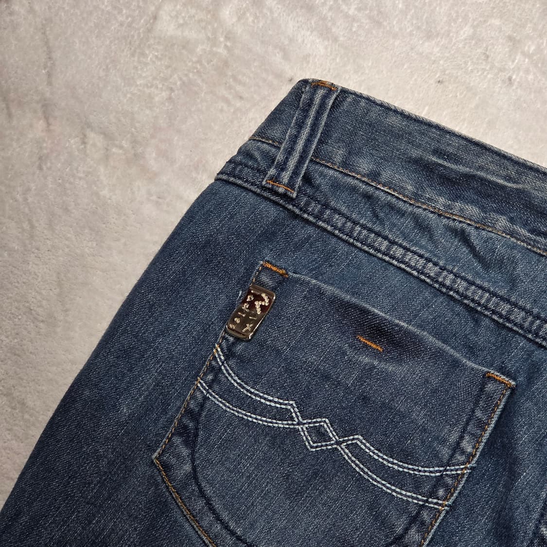 빈티지 뒷자수 로우라이즈 부츠컷 데님팬츠 상품이미지3