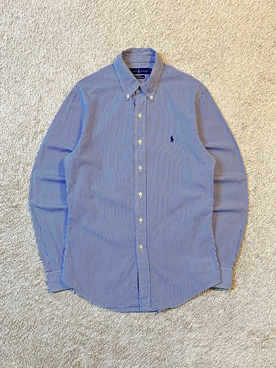 폴로 랄프로렌 신형 슬림핏 블루포니 스트라이프 셔츠 상품이미지1