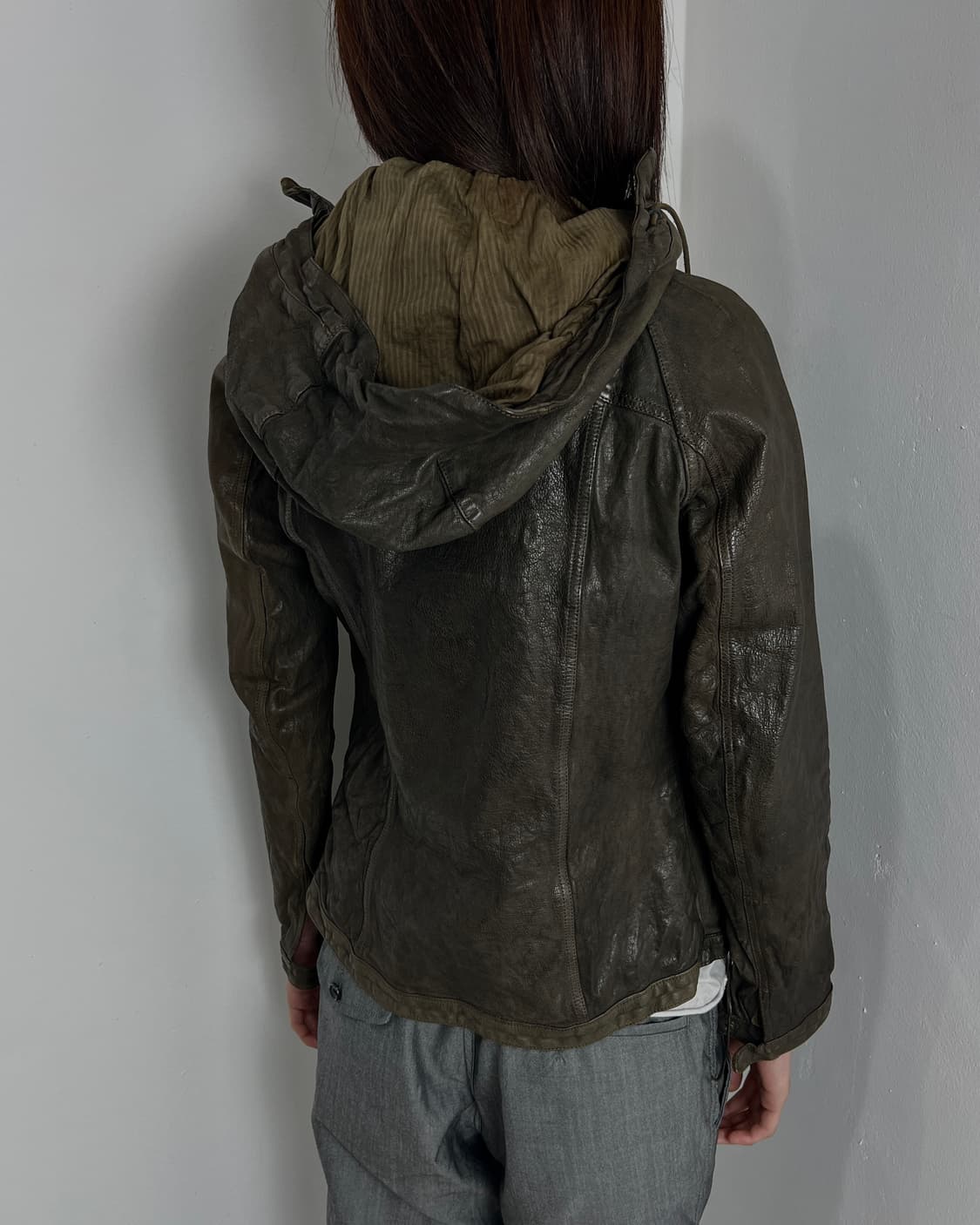 Christian Peau (크리스찬포) 하이넥 버팔로 레더 자켓 상품이미지6