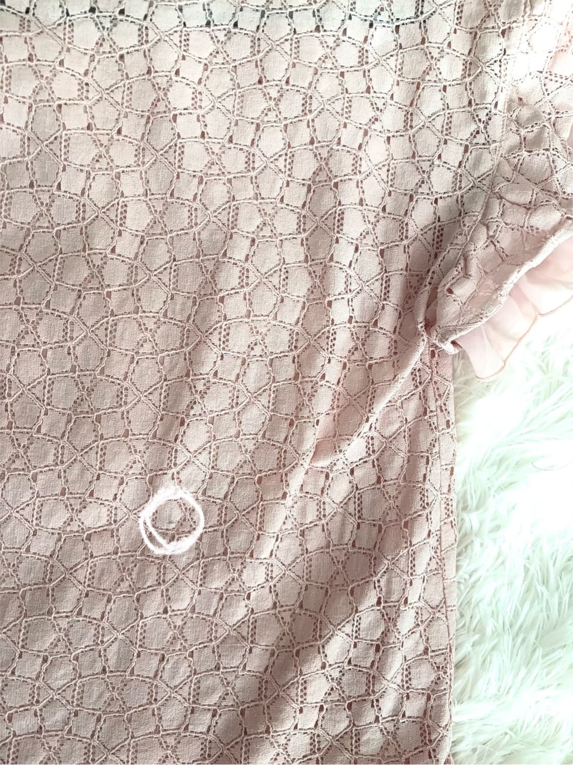 딸기우유 핑크 레이스 공주 반팔 블라우스 상품이미지5