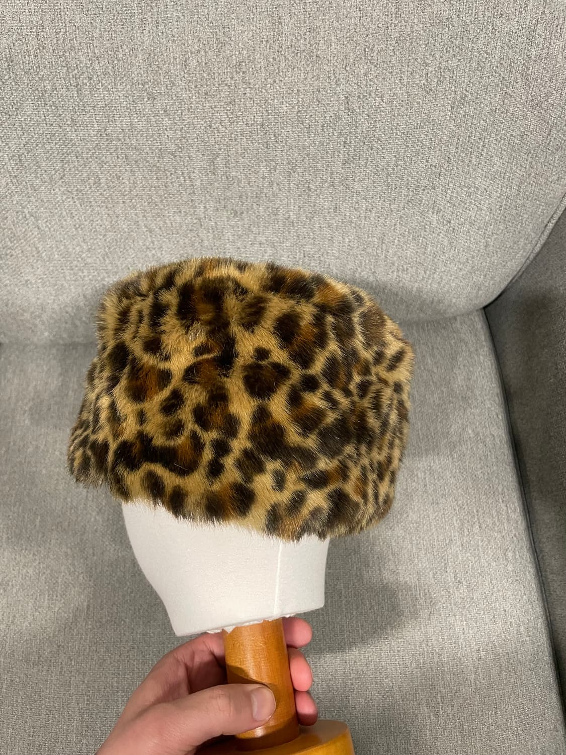 Grace Hats 레오파드 퍼 버킷 상품이미지3