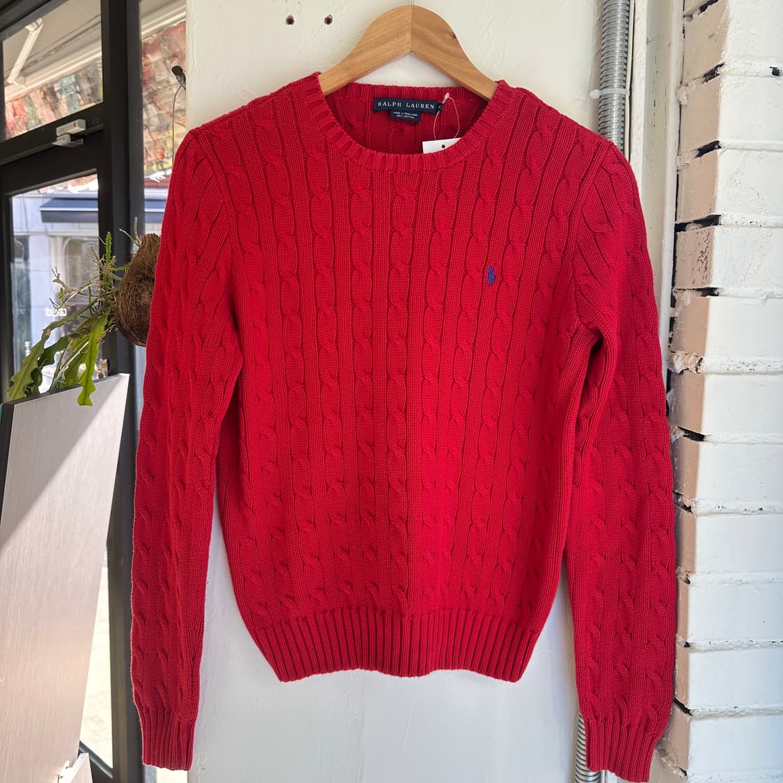 15508 - 폴로 랄프로렌 레드 케이블 니트 상품이미지2