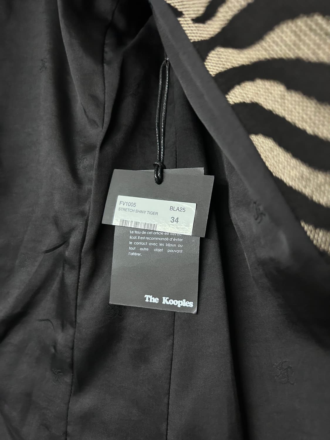 The Kooples Zebra Jacquard Tuxedo Jacket 상품이미지6