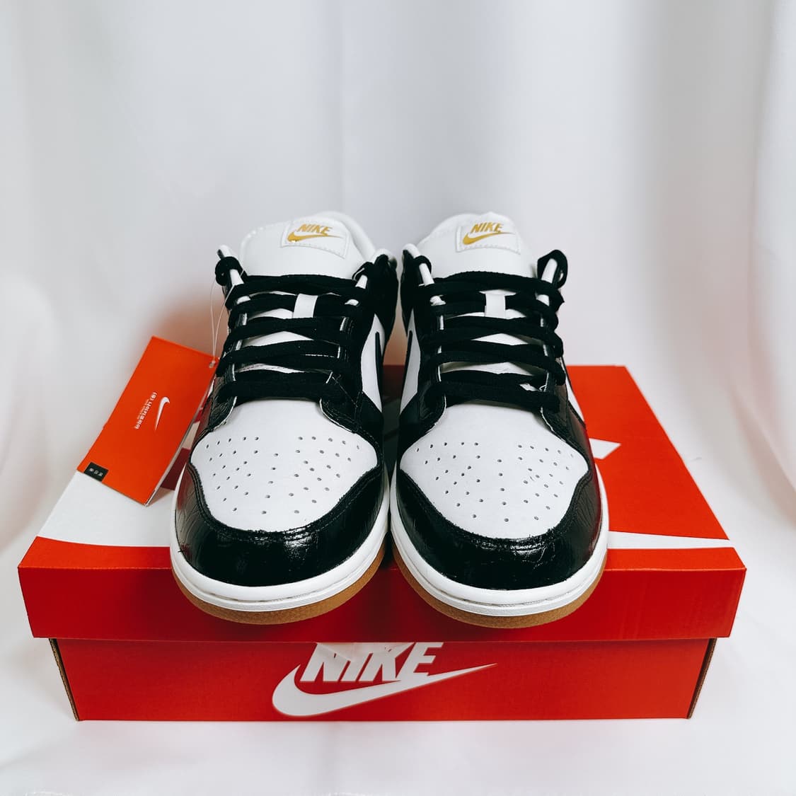 (정품/새상품) NIKE 나이키 남성 팬텀 블랙 덩크 로우 스니커즈 상품이미지2