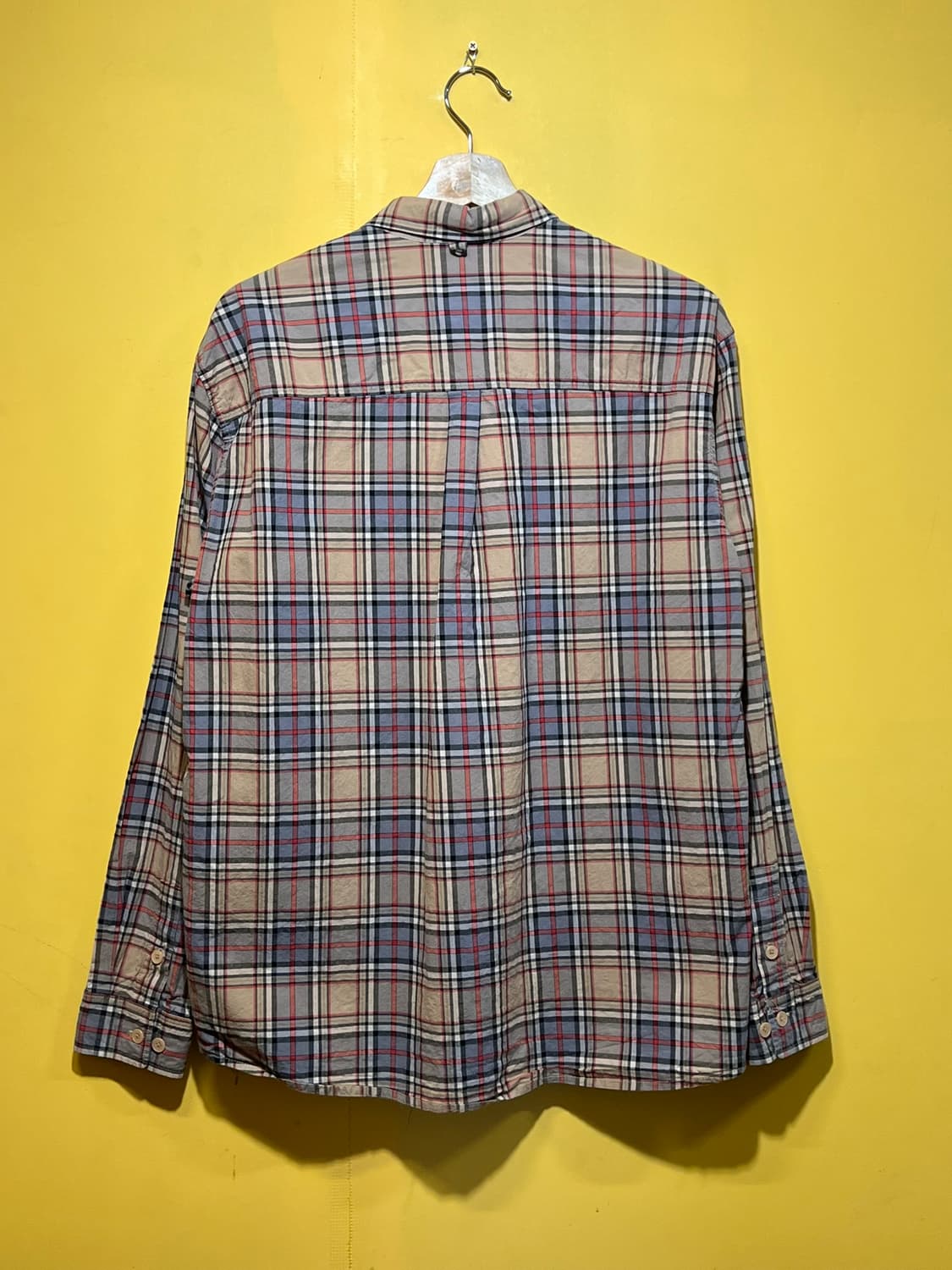 [M] 커버낫 베이지 체크 셔츠 상품이미지7