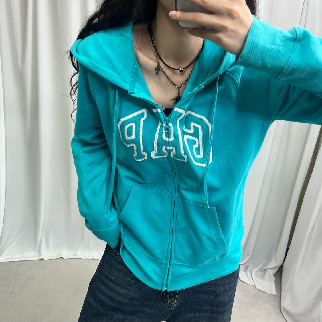 Gap mint hood zip-up 상품이미지3