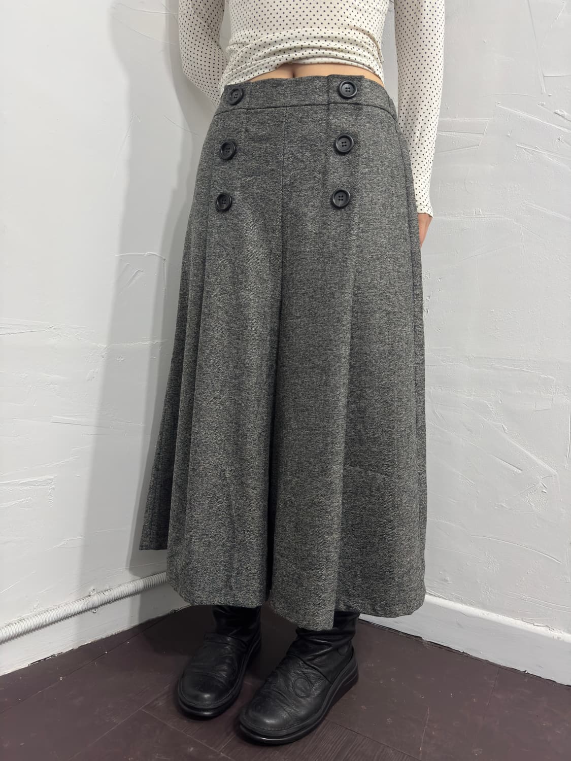 button wide pants 상품이미지3