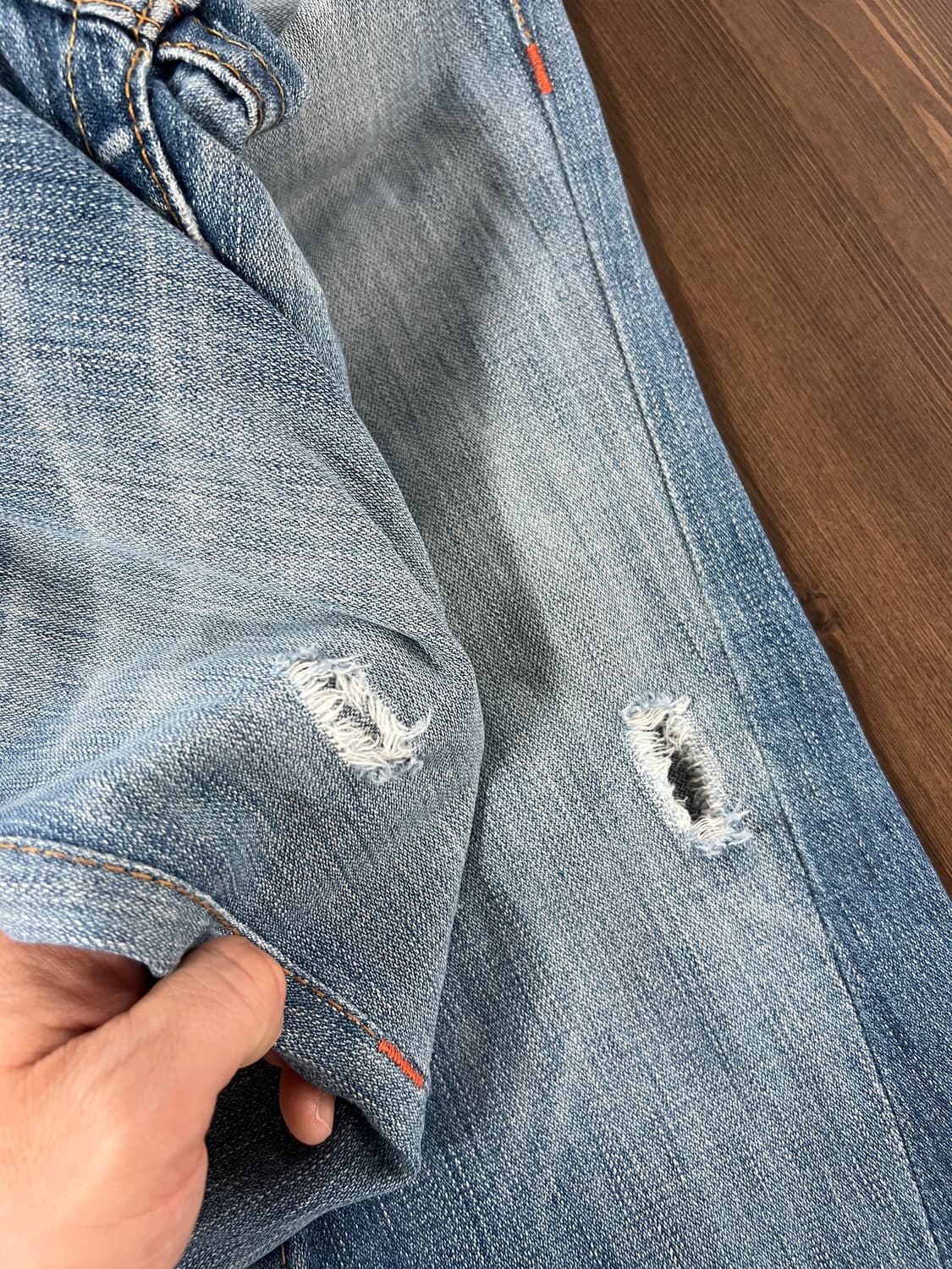 True Religion 트루릴리전 조이  연청 부츠컷 나팔핏 데님 팬츠 상품이미지5