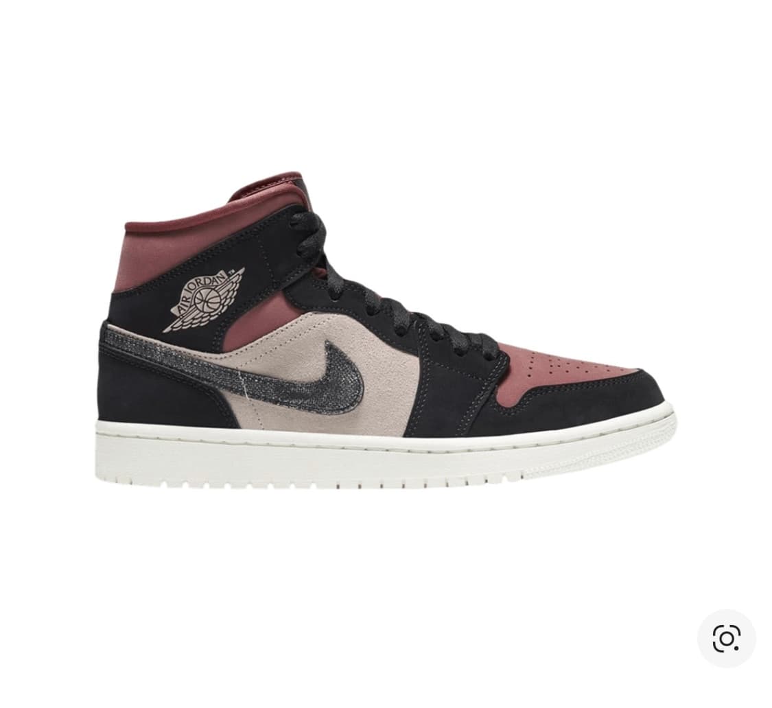 나이키 조던 1 미드 버건디 더스티 핑크 상품이미지1