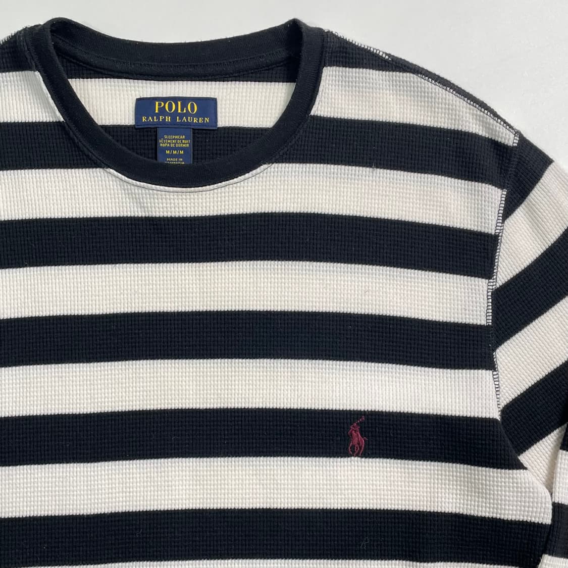 폴로 랄프로렌 스트라이프 와플 티 상품이미지3