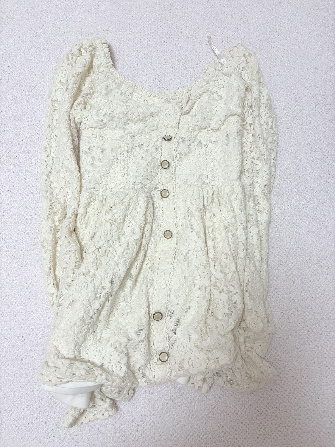 리즈리사 화이트 라떼갸루 히메갸루 원피스 세트 상품이미지2