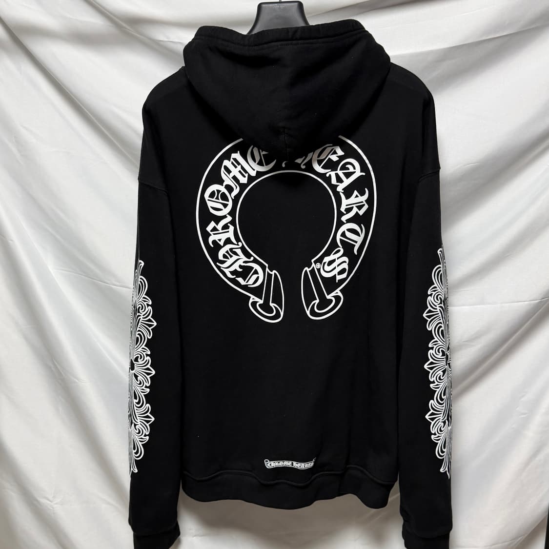 [S+급/XL] 크롬하츠 홀스슈 플로랄 헤비웨이트 후드집업 상품이미지4