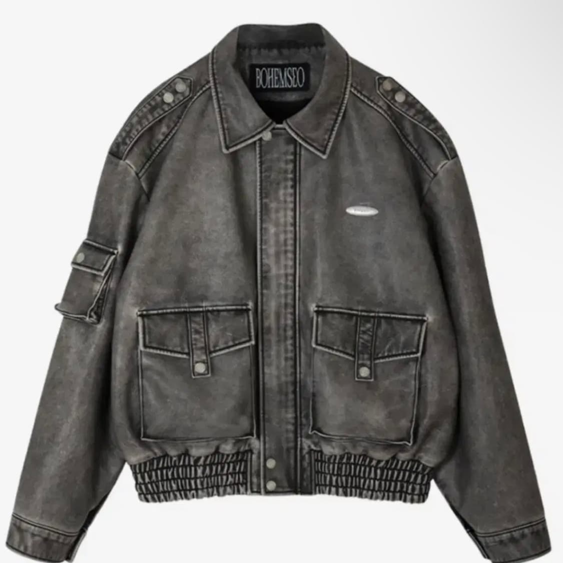 보헤미안서울 보헴서 봄버 레더 자켓 상품이미지1