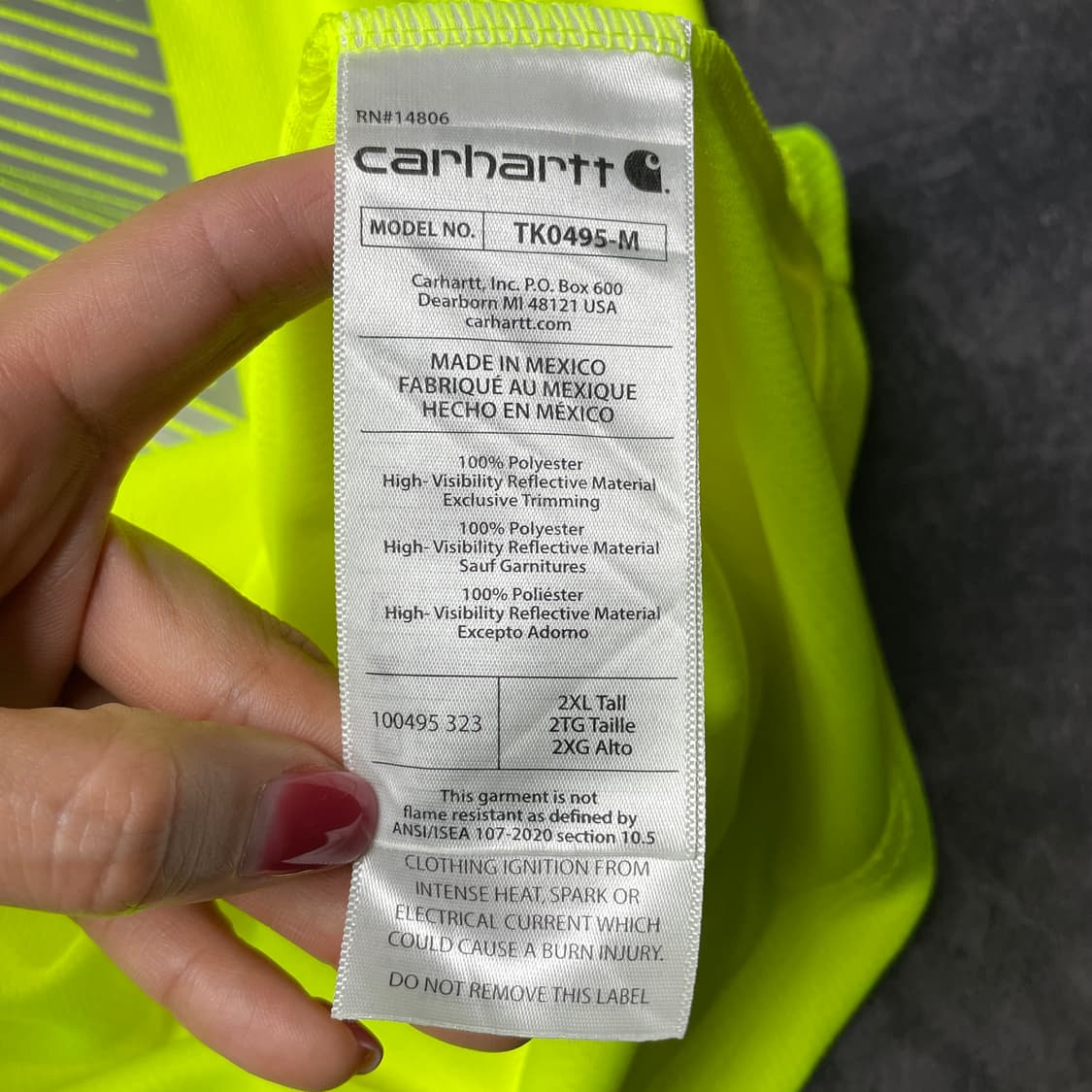 CARHARTT 데드스탁 칼하트 리플렉티브 워크 반팔티셔츠 A01109 상품이미지10