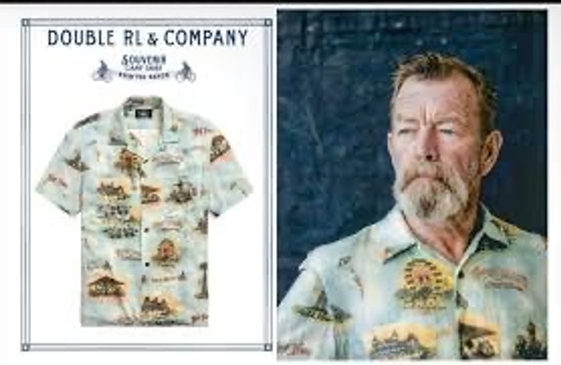 L RRL 폴로 랄프로렌 코니 아일랜드 프린트 캠프 셔츠 상품이미지9