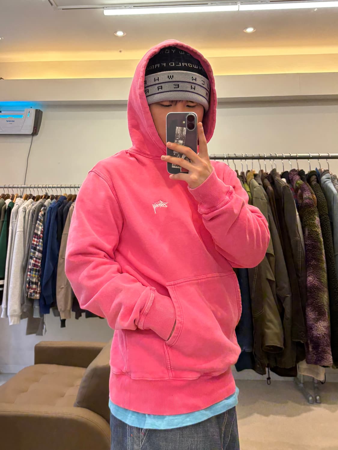 스투시 오버다이드 스톡 로고 후드 상품이미지7