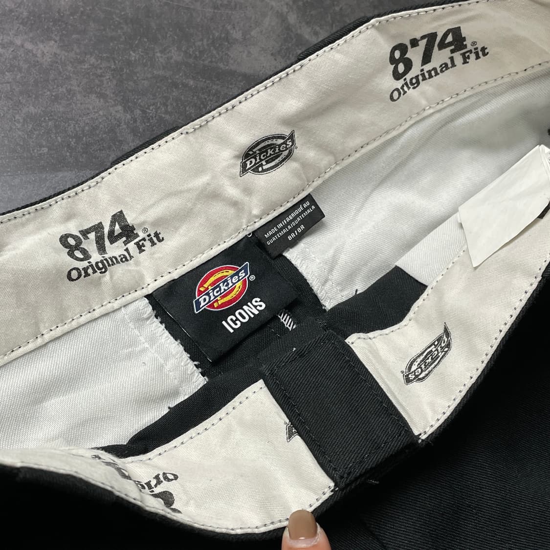 DICKIES 디키즈874 빈티지 블랙 워크 팬츠 A00943 상품이미지8
