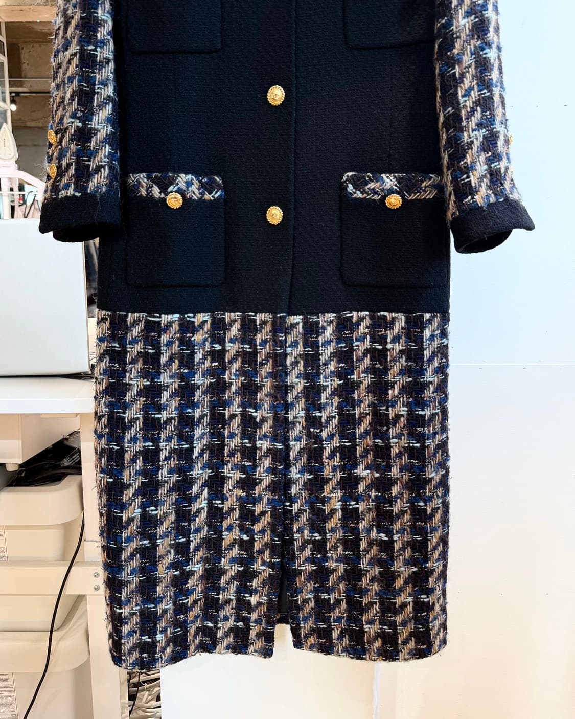 샤넬 부티크 네이비 트위드 수트 자켓  상품이미지6