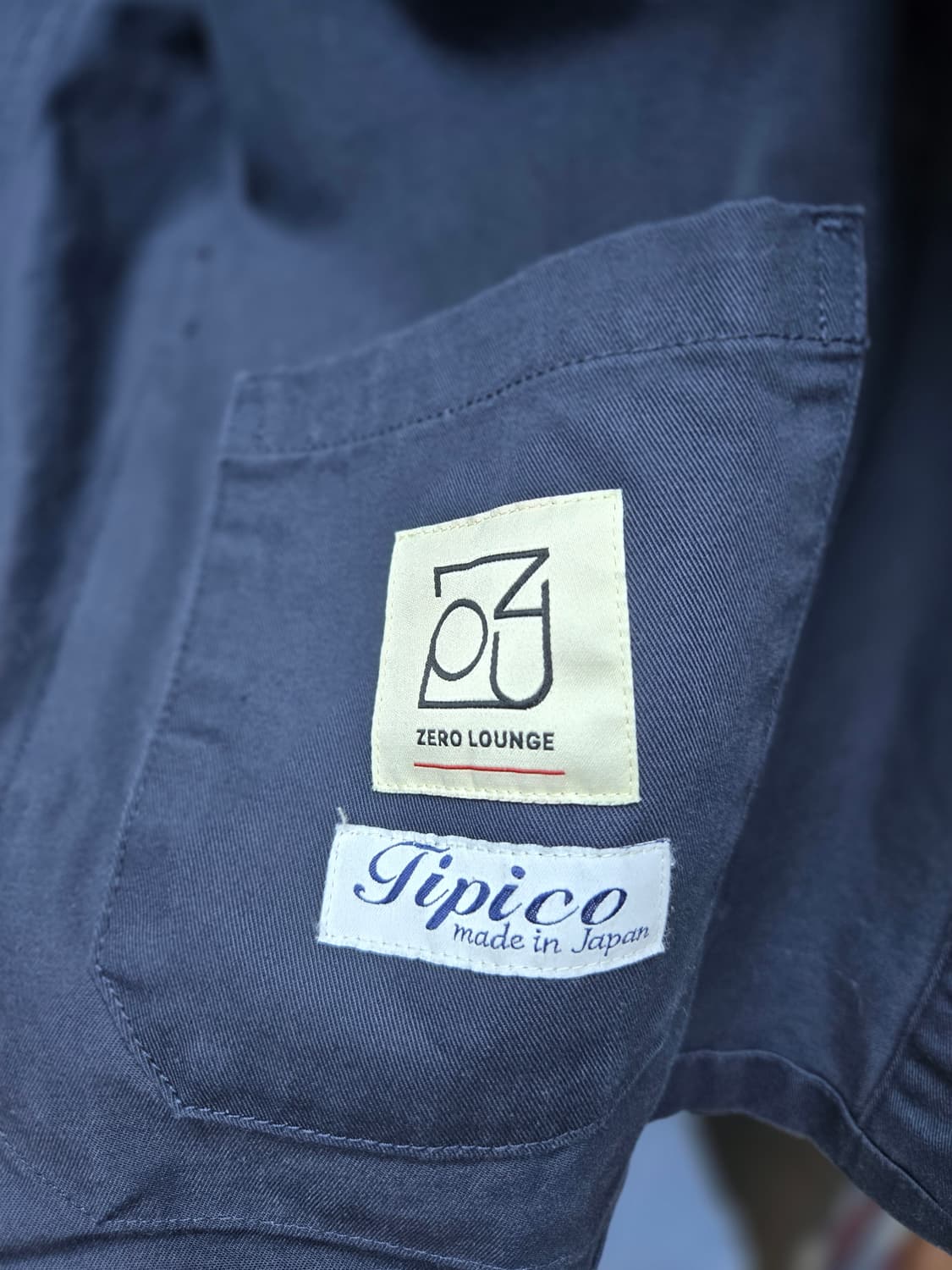 제로라운지 x 티피코(Tipico) 초어 자켓 (네이비) 105 상품이미지3