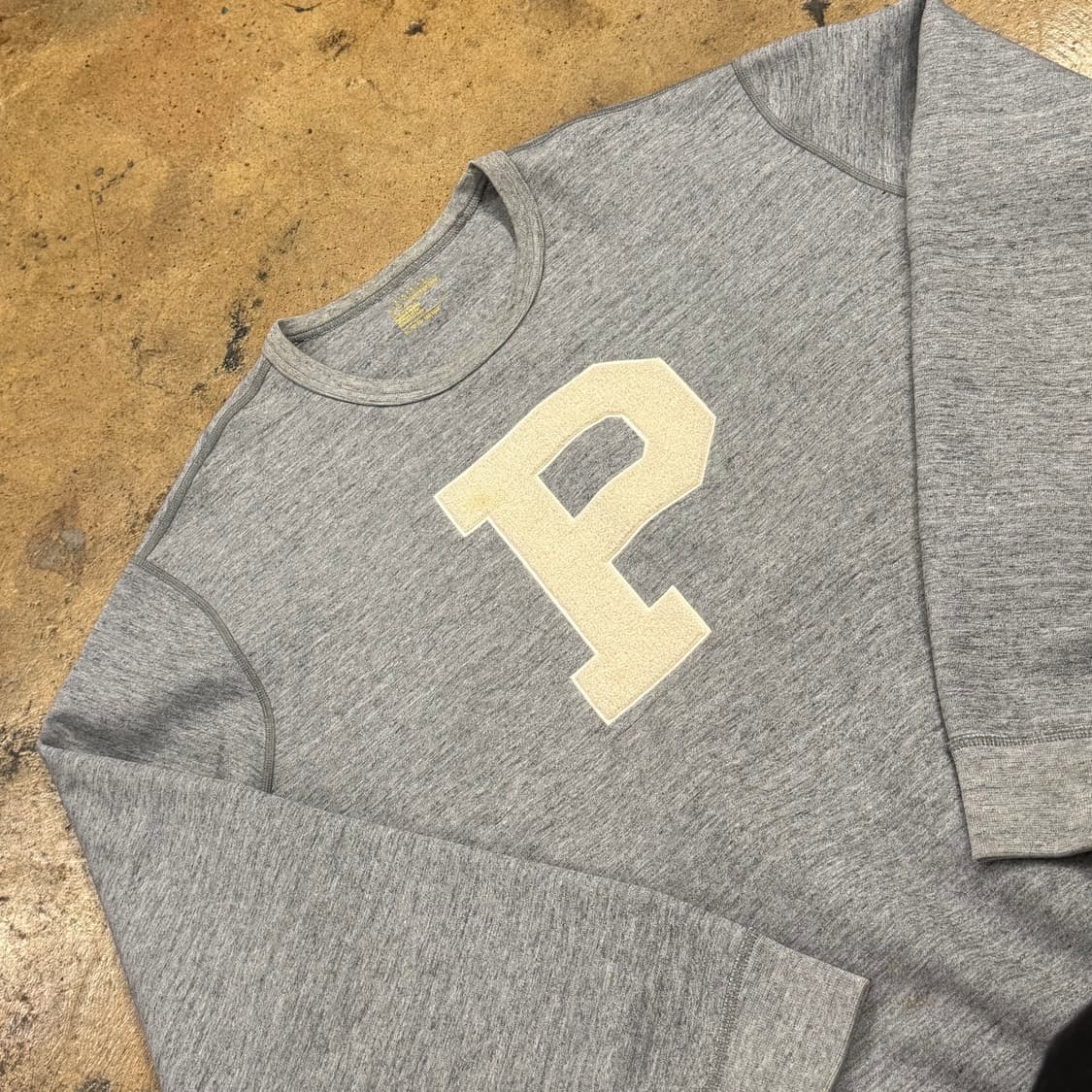 [정품/XL] 폴로 랄프로렌 회색 스펠링 맨투맨 티셔츠 b14 상품이미지1