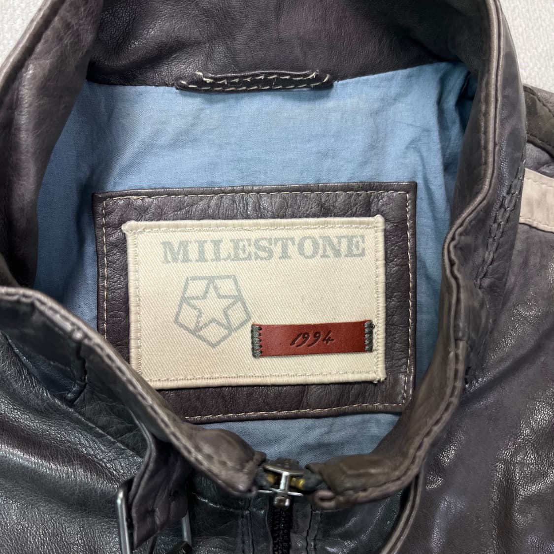 100 마일스톤 램스킨 라이더 가죽 자켓 상품이미지3