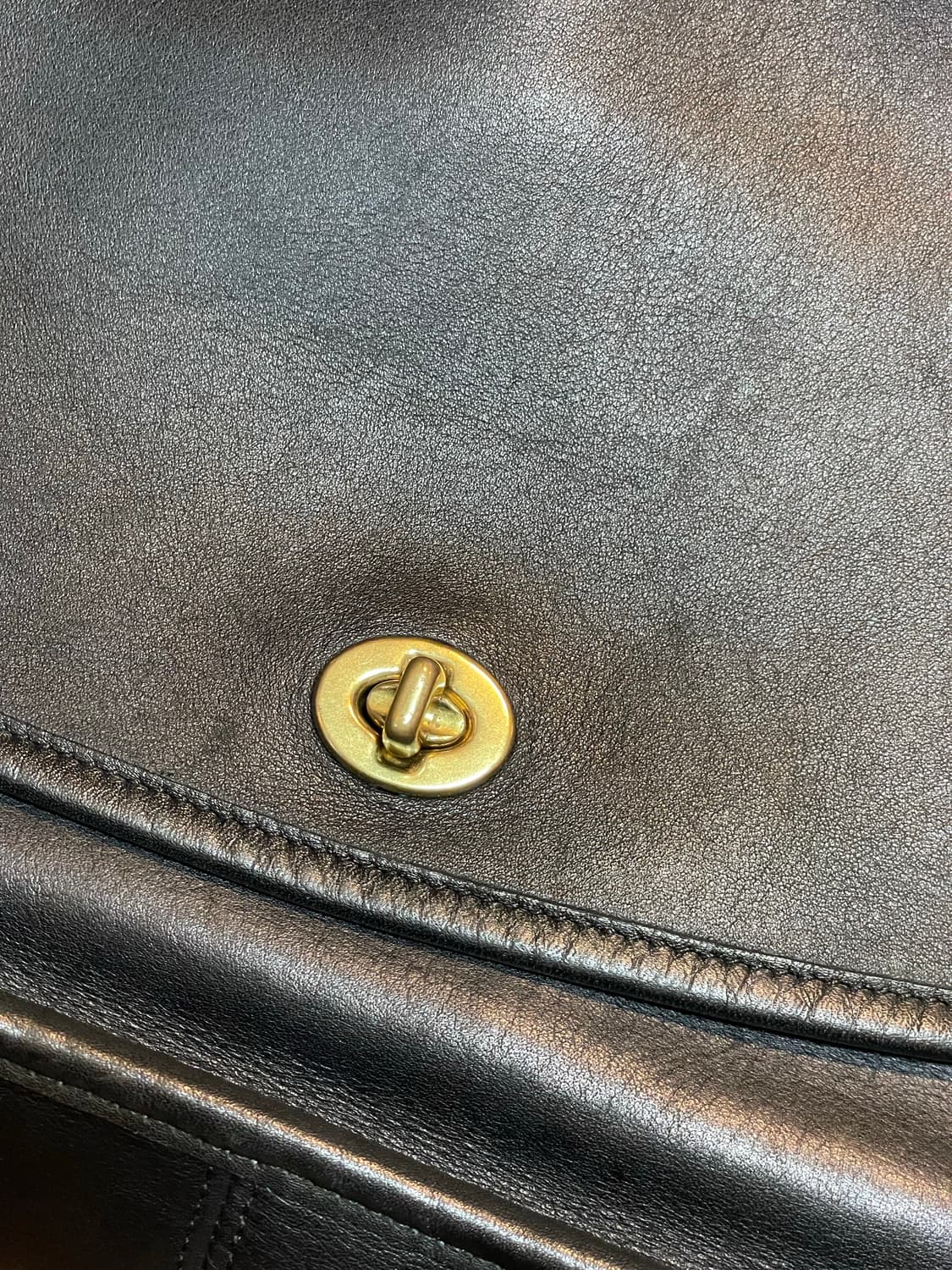 코치 9790 시티백 블랙 레더 숄더백 크로스백 상품이미지6