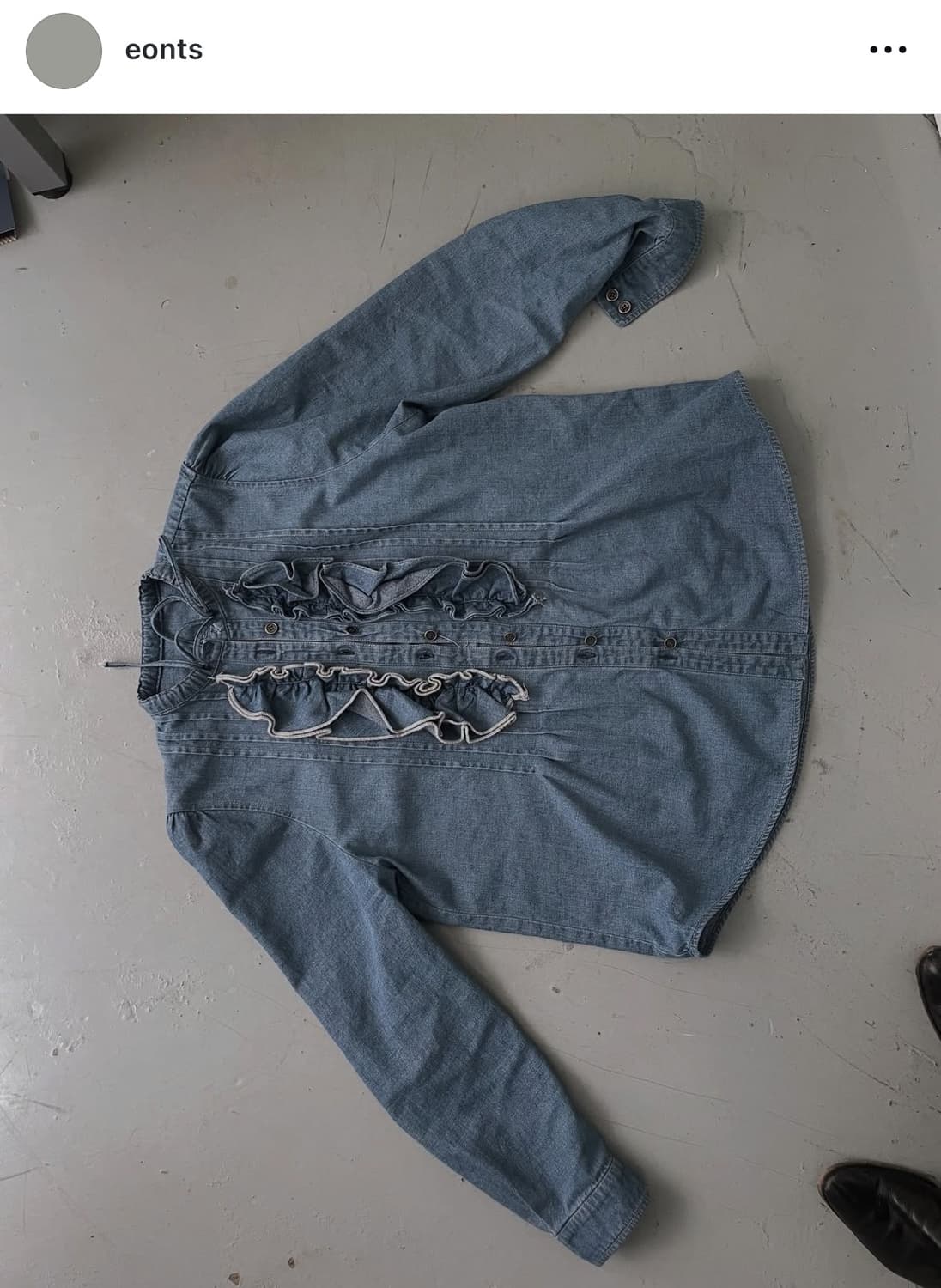 eonts country denim frill blouse (에옹쓰) 상품이미지7