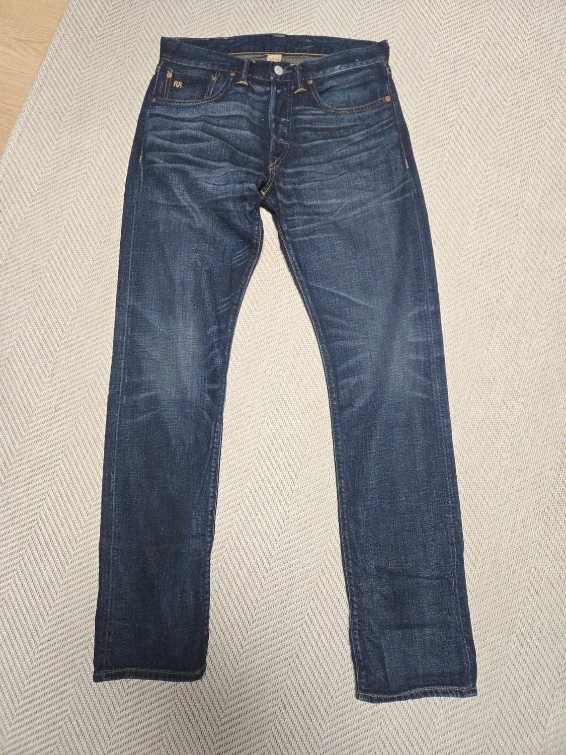 (매장판) 더블알엘 슬림핏 리지 크레스트 셀비지진 32×32 상품이미지5