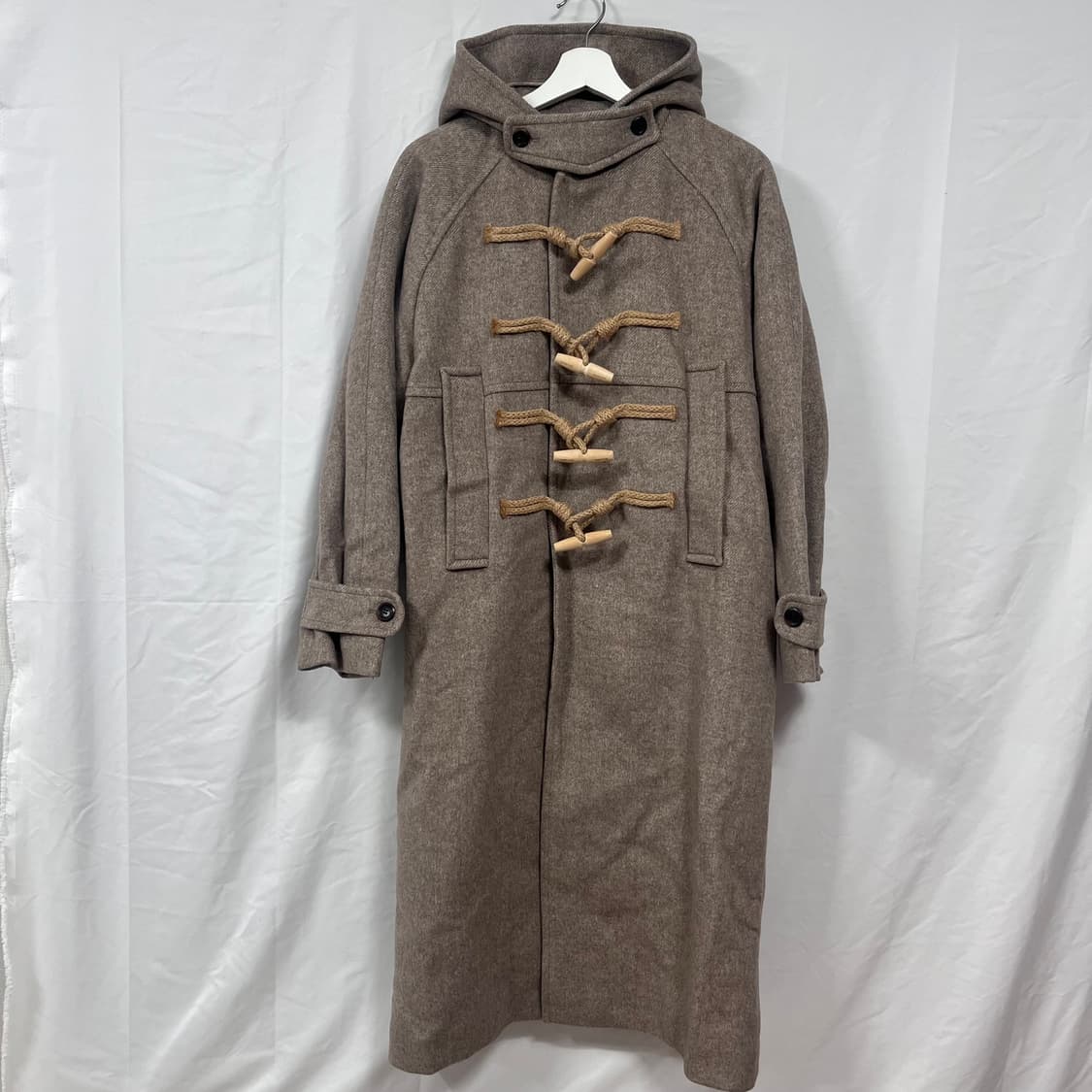 마리떼프랑소와저버 후디 롱 더플 코트 상품이미지2